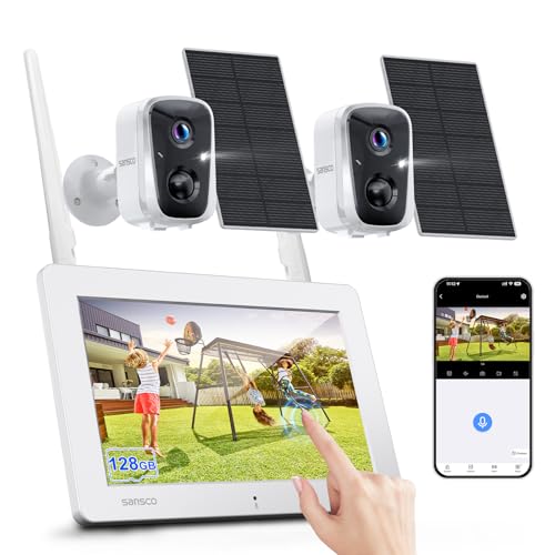 SANSCO 2K Wireless Security Camera System with 4MP Cameras