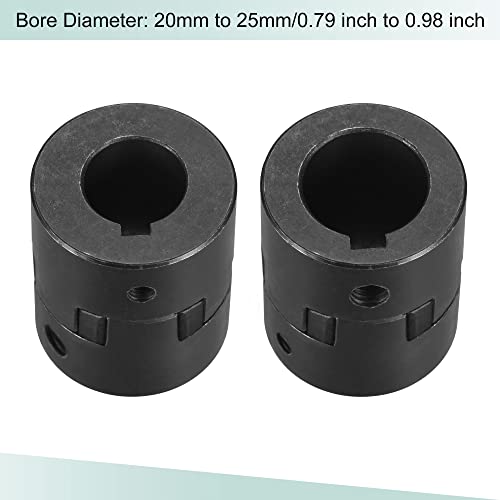Accouplement flexible 20mm à 25mm MECCANIXITY pour axe de moteur pas à pas