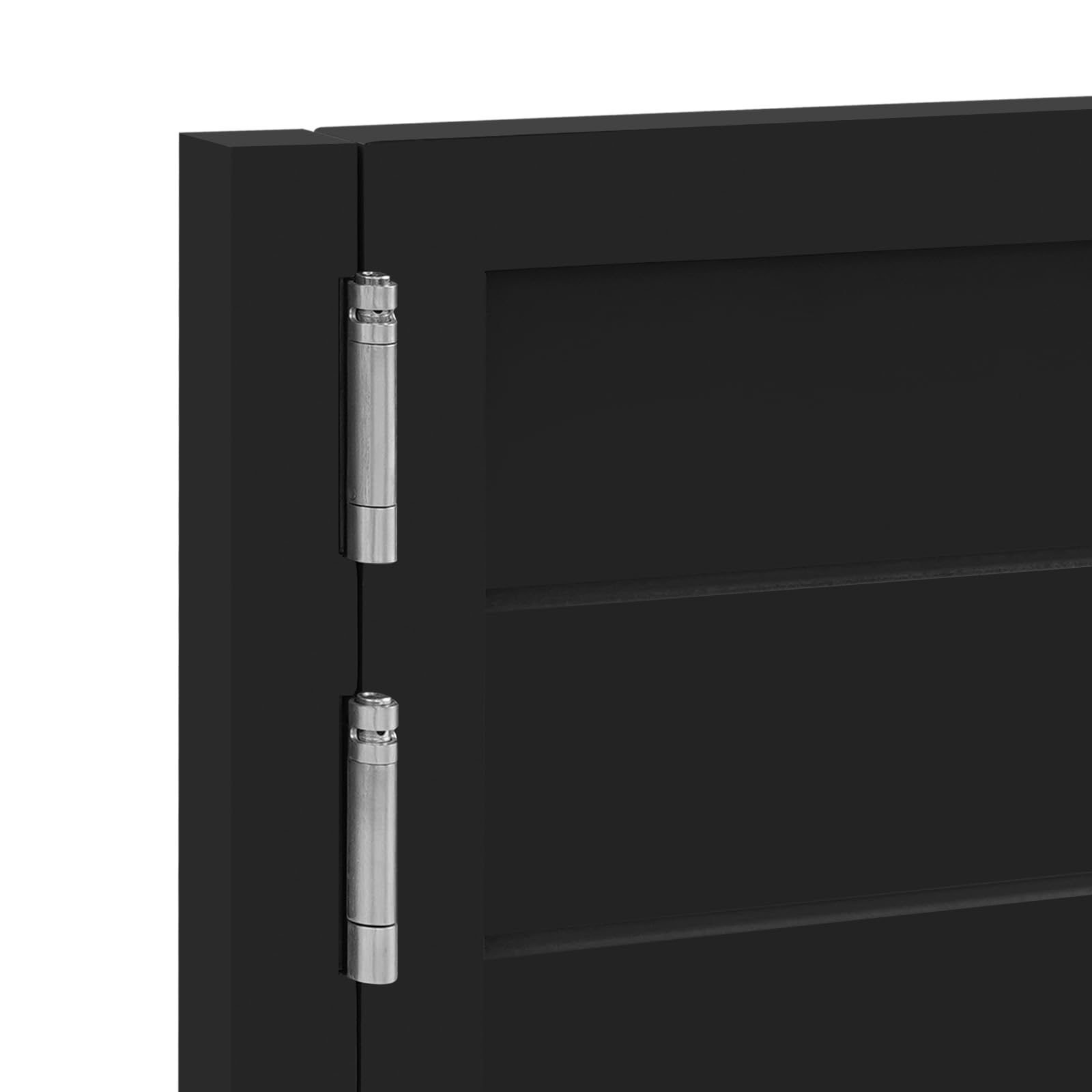 Porte a battente, 90 x 60 cm, divisorie, in legno di pino, stile retrò, porta basculante per caffè, con chiusura automatica, divisorio per cucina, bar (nero)