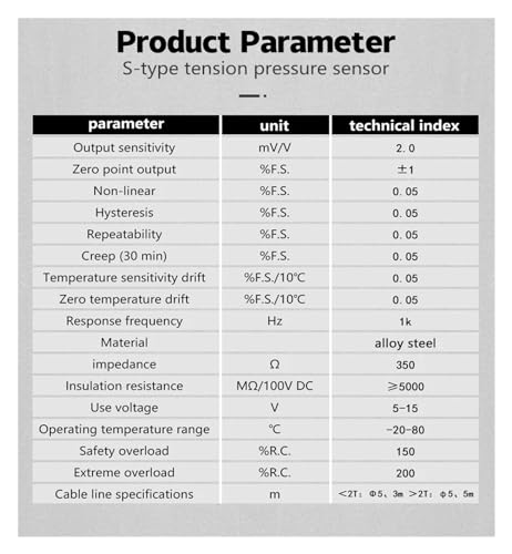 Cellule de charge DYLY-101 200KG 300KG capteur de force traction - 5