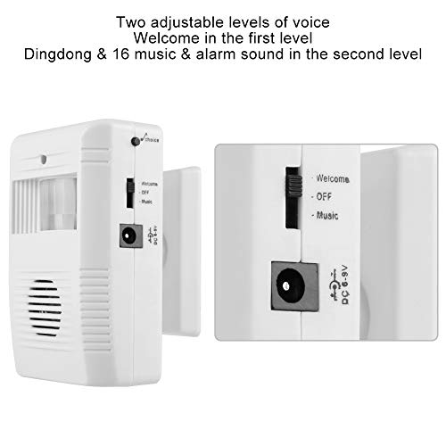 Motion Sensor Doorbell, Store Welcome Buzzer Monitor,Motion Sensor Detect Alarm - Image 4