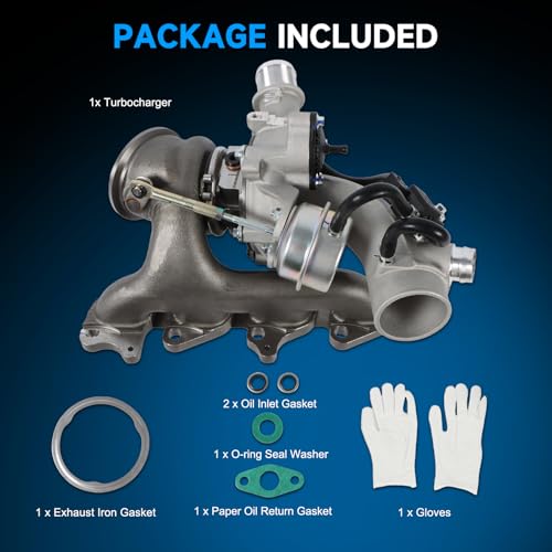 Image of Turbocharger Compatible with 2011-2015 Cruze & 2016 Cruze Limited, for 2013-2021 Trax & 2012-2020 Sonic & 2013-2021 Encore, 1.4L Engines, Replace# 55565353 667-203