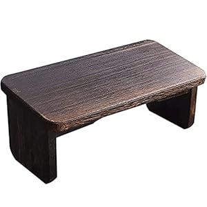 Kneeling Meditation Bench with Foldable Solid Wood Meditation Bench Legs, Perfect Kneeling Stool Ergonomic Solid Wood Yoga Bench