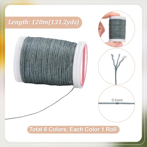 Hilo de 0,5 mm para tejer pulseras de macramé creativas y decorar jarrones boho en casa 3
