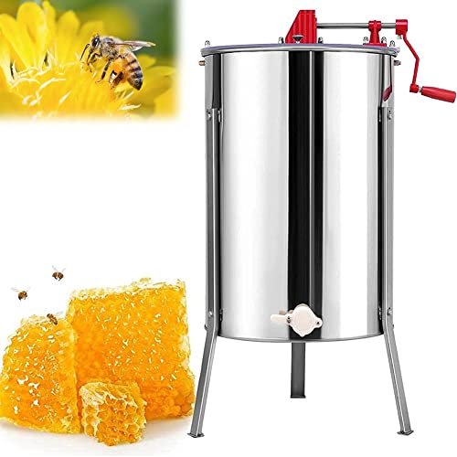 Manuelle Honigschleuder, Edelstahl Honig-Extrakor, Spezielles Design, Einfach zu Montieren, Imker und Bienenzüchter…