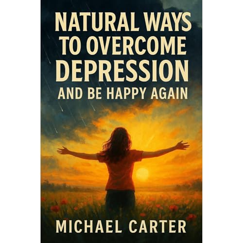 Natural Ways to Overcome Depression and Be Happy Again Audiolibro Por Michael Carter arte de portada