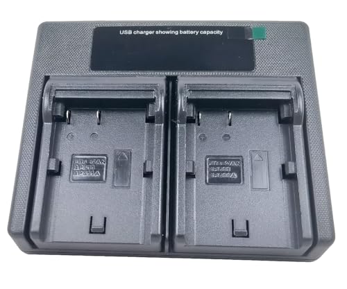Image of USB Dual Battery Charger for Canon BP-508 BP-511 511A BP-512 BP-514 BP-522 BP-535 EOS 10D 20D 30D FV200 FV300 MV700 MV750I