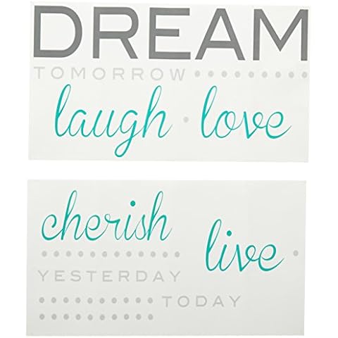 Wall Pops WPQ0746 Cherish, Dream, Live Wall Decal, Varies Cover