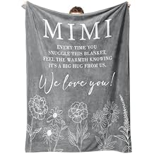 GiltGlimmer Mimi Gifts for Grandma, Gifts for Mimi Blanket, Grandma Birthday Present from Grandkids, to My Mim Throw Blanket 50" x 60"