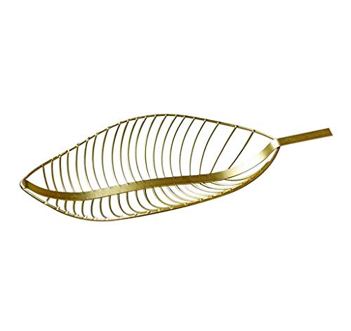 Générique Home Big wrist Bowls Dishware Fruit Basket, Handmade Shaped Metal Leaves Fruit Basket Candy Snacks Storage Basket Coffee Table Table Fruit Plate Decoration for kitchen restaurant g