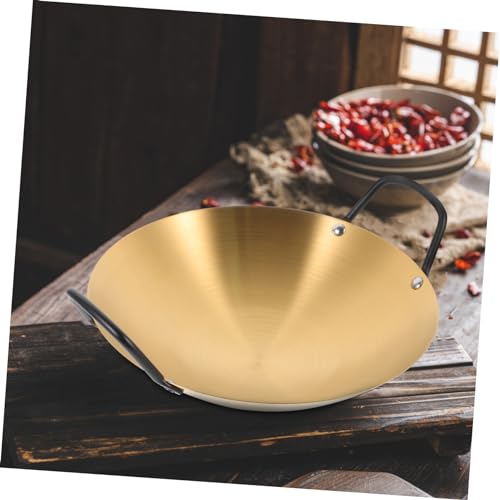 Wok de acero inoxidable con doble asa y recubrimiento antiadherente miniatura 4