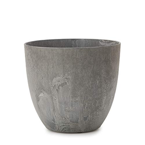 植木鉢 小型中型 アートストーン ラウンド S 28 グレー 植木鉢 小型中型 アートストーン ラウンド S 28 グレー