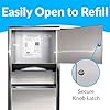 BOBRICK 369 ClassicSeries Stainless Steel Recessed Paper Towel Dispenser with 2-Gallon Waste Receptacle, 28 Height, 14 Width, Satin Finish