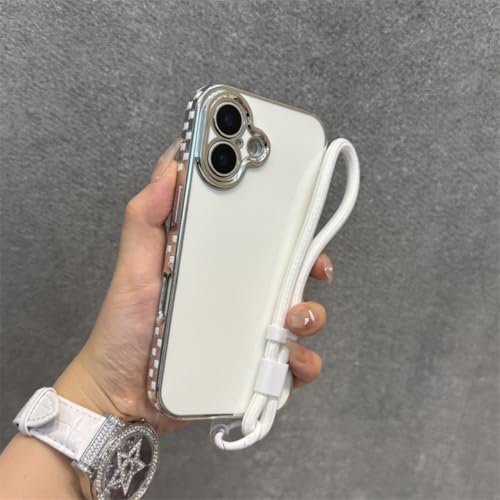 Étui de téléphone iPhone 16 Plus argenté pour sublimer votre style au quotidien