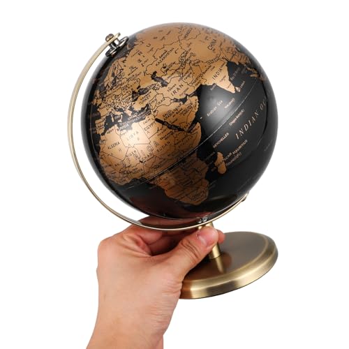 Globe terrestre rotatif vintage bronze accessoire table maison