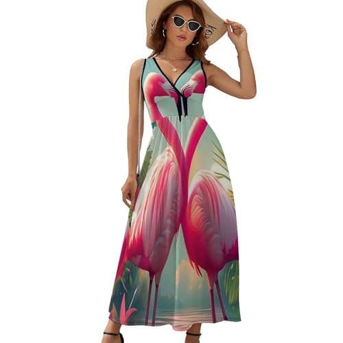 Robe col en V grande taille fluide pour rester fraîche et élégante