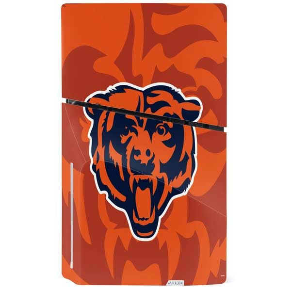Skinit Decal Gaming Skin Compatible with PS5 Slim Disk Bundle - Officially Licensed NFL Chicago Bears Double Vision Design