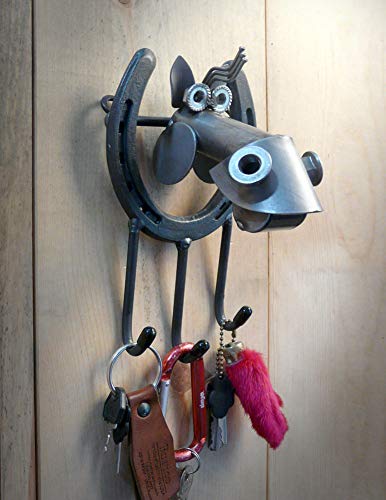 Modern Artisans Lucky Horse And Horseshoe Key Hook, Utility Holder, Or Leash Holder #TOP29