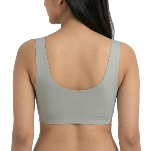 Image of Jalodari Women's Padded Sports Bra | Full Back Coverage Push Up Gym Bra | Slip-On Fitness Workout Yoga Bralette | Wirefree Breast Uplift Tank Top Innerwear
