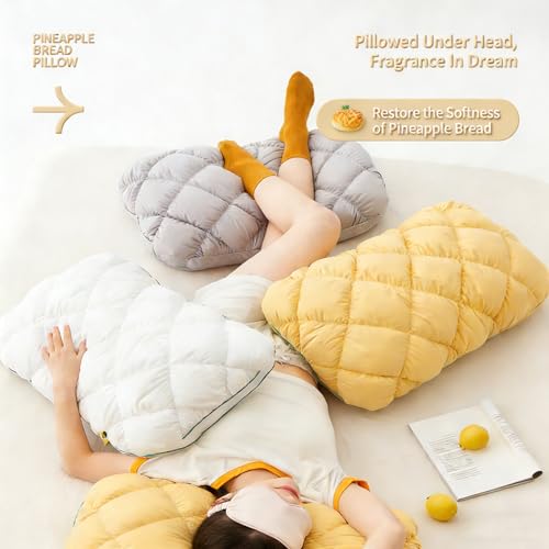 Almohada de Algodón Estándar Blanca Suave y Soportiva miniatura 4