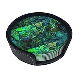 Tissu : ces dessous de verre sont fabriqués en cuir synthétique, doux et élégant. Ce tissu est non seulement résistant à l'usure, mais offre également une sensation luxueuse, ce qui le rend adapté pour protéger les surfaces délicates de l'humidité et de la chaleur