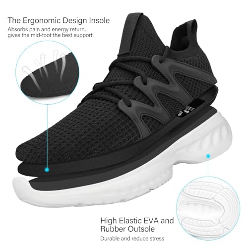 Image of Pujcs Women Shoes Lightweight Tennis Shoes Non Slip Gym Workout Shoes Breathable Mesh Walking Womens Sneakers