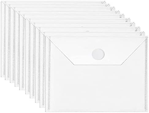 10 Pcs/Set Storage Bag Strong Stick-up Magic Sticker Package Used to Storage Cutting Dies Rubber Clear Stamp Template etc.for DIY Scrapbooking Paper Card Craft Cutting Dies 