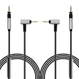 FAAEAL HD599SE Audio Cable Compatible with HD598 HD599 HD569 HD579 HD518 ATH-M50x M70x Headphones,2.5mm to 3.5mm Extension Aux Cord(5ft w/mic 2-Pack)