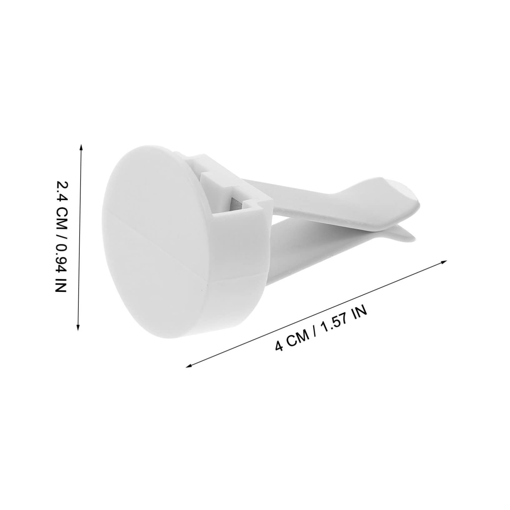 Ciieeo Ganci per Auto in Metallo e Plastico, Clip per Bocchette di Ventilazione Auto Bianco, Facile Installazione e Lavorazione Affidabile per Decorare e Profumare L'auto