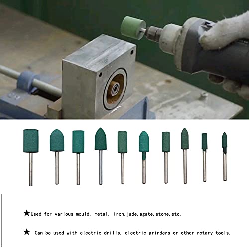 Luo Ke CE17 100Pcs Rubber Grinding Mounted Point Rotary Assorted Accessory Grinding Head Wheel Head Kit thumb #4
