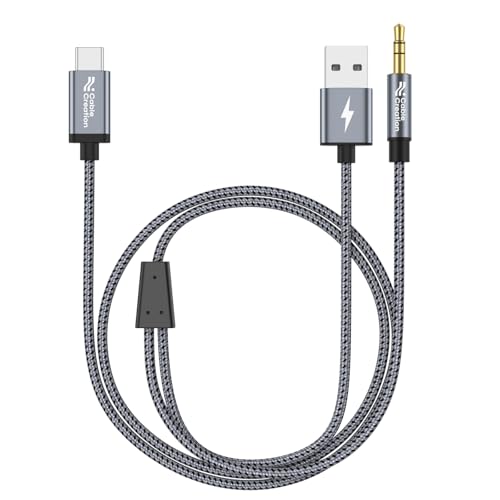 CableCreation USB C to 3.5mm Audio Cable with 18W USB Charger 4FT/1.2M by CableCreation - Used condition - CA$15.03