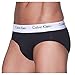 Calvin Klein 3P Hip Brief, Calzoncillos para Hombre (3 unidades), Negro (Black),...