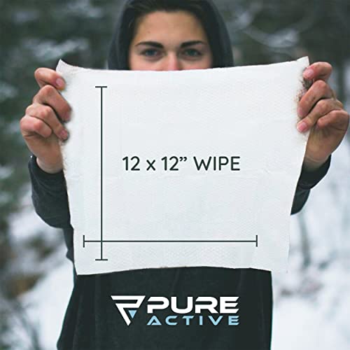 Biodegradable Travel Body Wipes For Camping 50 Xl Hygiene Camping Shower Wipes 12''X12'', Shower Body Wipes For Camping, Body And Face Wipes, Personal Body Cleansing Wipes For Women Men Kids Elderly #TOP6