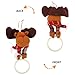 jojofuny Christmas Cotton Fabric Plastic Towel Ring Holder, Hand Towel Storage Tool for Bathroom, Hanging Decorative, 1pcs
