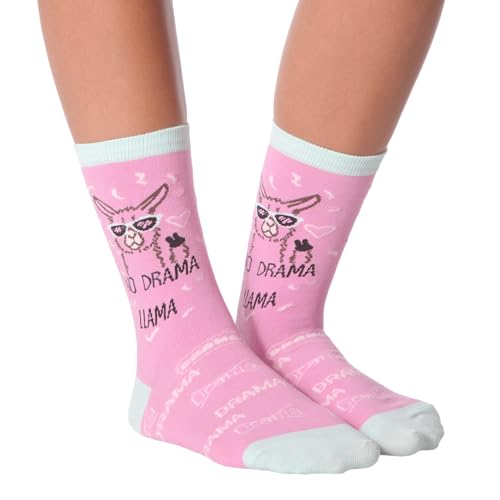Image of K. Bell womens Funny Animal Crew Socks - 1 Pairs - Cool & Cute Wordplay Novelty Gifts