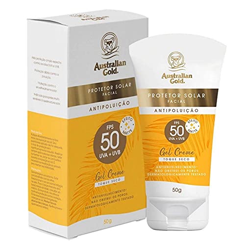 Australian Gold Protetor Solar Facial Gel Creme Fps 50 50Gr, Australian Gold
