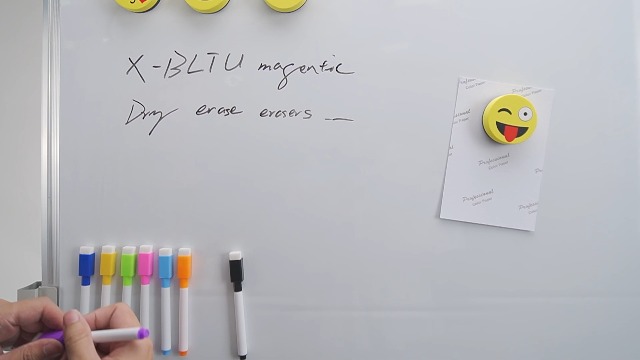 Magnetique GRANNUS Lot De 4 Gommes Magnétiques Pour Tableau Blanc - Effaceur à Sec Brosse Tableau Blanc