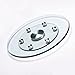 20'' Glass Lazy Susan Turntable Dining Table Large Round Serving Plate Tabletop Rotating Tray with Swivel Assist System Silent & Smooth Spin (20inch/50cm)