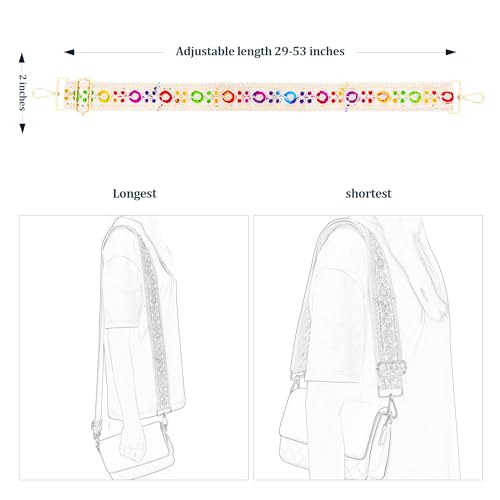 Knit Purse Strap,Replacement Crossbody Wide Adjustable Shoulder Strap for Bag Handbag2