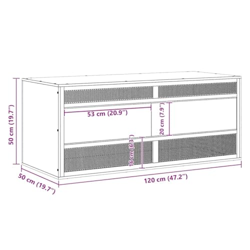 Image of Medium Durable Terrarium with Engineered Wood Glass and Steel Construction, 47.2x19.7x19.7 Inch Reptile Enclosure Featuring Heat Moisture Resistant Scratch-Proof Surface