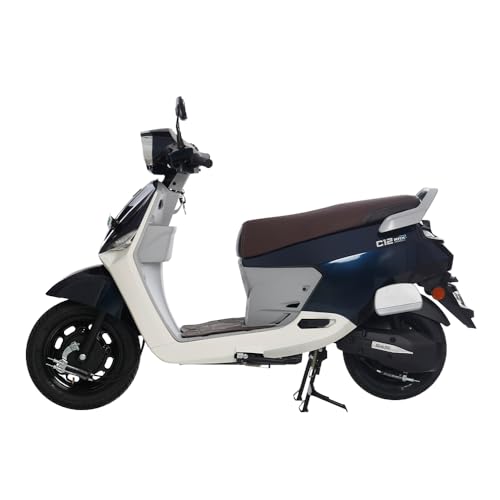 Image of C12i Max 3.0 Electric Scooter | 123 km Range | Charging Time 6-6.30 hrs | Removable Lithium-ion Battery with 5 Years / 75,000 km Warranty | Colour: Mystry Blue (Ex-Showroom)