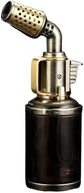 防風ブルーフレーム直火ライターメタルガスライター大容量詰め替えガスライター（ガスは別売り）(D)