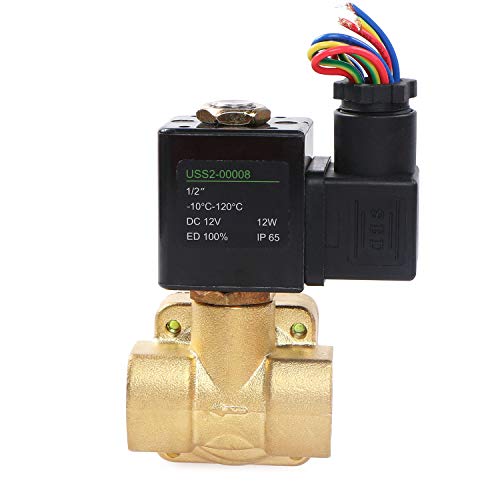 1/2" 230 Psi Electric Solenoid Valve 12-Vdc Viton Normally Closed #TOP1