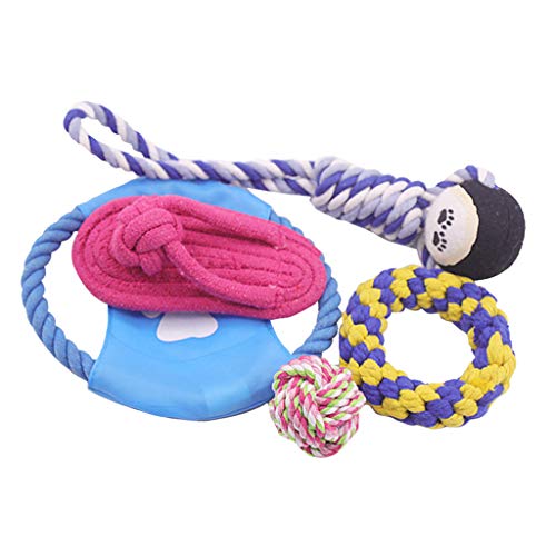 Homozy 1 conjunto de brinquedos variados de algodão para cães para tédio mordida de animais de estim