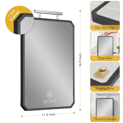Tabla de Cortar Doble Cara de Acero Inoxidable y Trigo – Superficie No Porosa, Resistente a la Oxidación, Apta para Lavavajillas, Amigable con Cuchillos para Preparación de Alimentos miniatura 5
