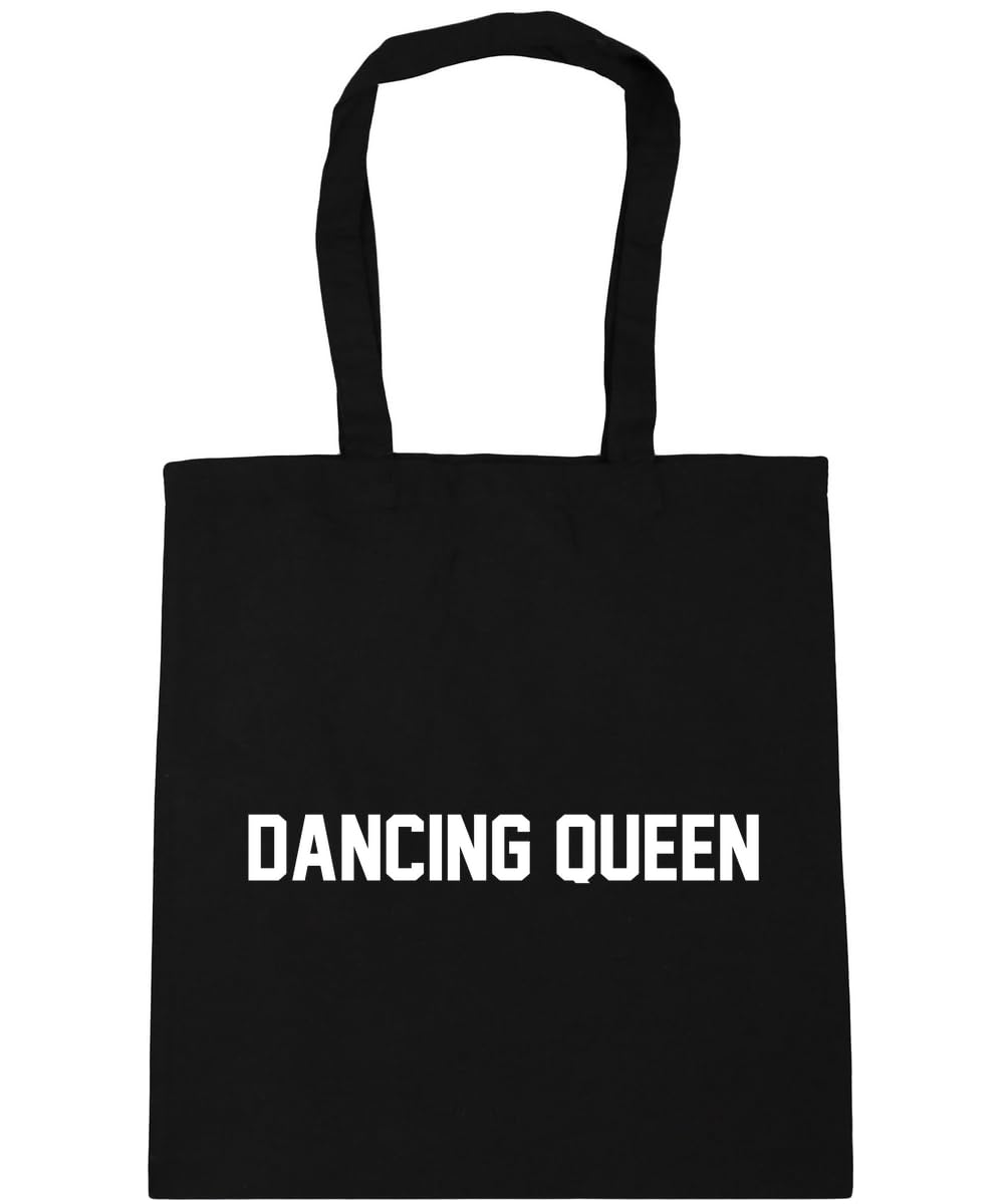Hippowarehouse Dancing Queen Tote Shopping Gym Beach Bag 42cm x38cm, 10 litres — image 1