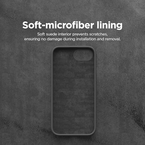 Image of DIZORO Compatible with iPhone 17e / iPhone 16e Case 6.1 inch Liquid Silicone 3 Layers Full Covered Soft Gel Rubber Phone Case,Shockproof Protective Cover with Anti-Scratch Microfiber Lining-Black