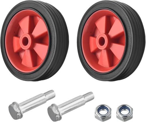 Set di 2 ruote di ricambio per compressori d'aria, antiscivolo, per compressori d'aria, resistenti, con assorbimento degli urti (12,7 cm)