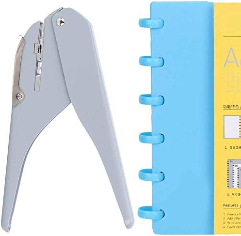 Hole Punch, 6 Sheets A4 Paper Capacity Mushroom Hole Shape Puncher Craft Machine Offices Stationery School Supplies(Grey)