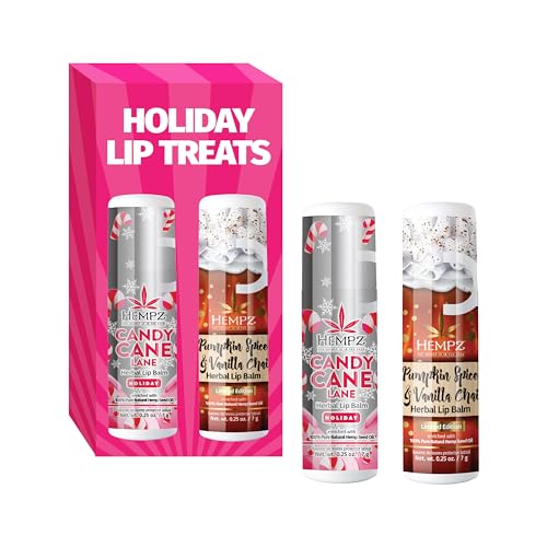 Hempz Fall Lip Balm, Limited Edition 2-Pack, Pumpkin Spice and...